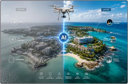 AI-Augmented Drone Image Editing Services