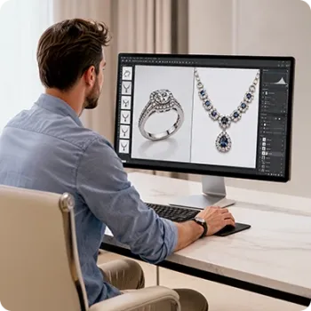 E-commerce Jewelry Image Cleanup and Refinement