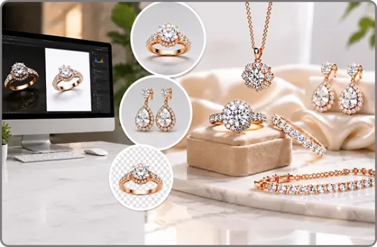 AI-Augmented Jewelry Photo Retouching Services