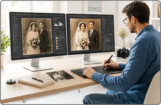 Restore Damaged and Aged Photographs with Professional Accuracy