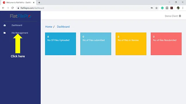 FlatfilePro Dashboard