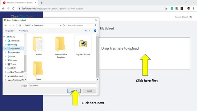 FlatfilePro File Selection