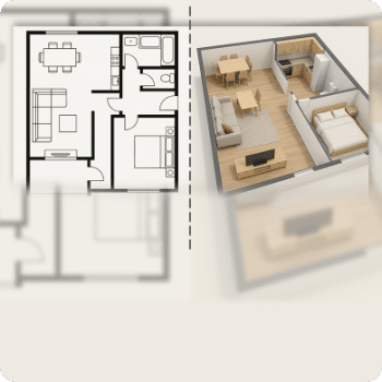 2D to 3D Floor Plan Conversion