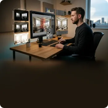 Exposure Blending for Interiors