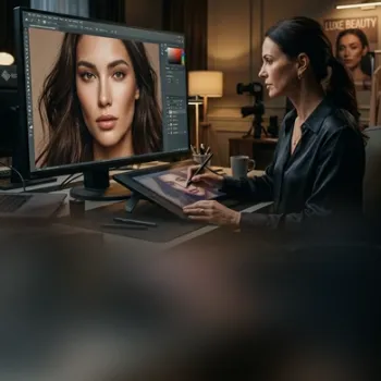 High-End Beauty Retouching for Fashion Campaigns